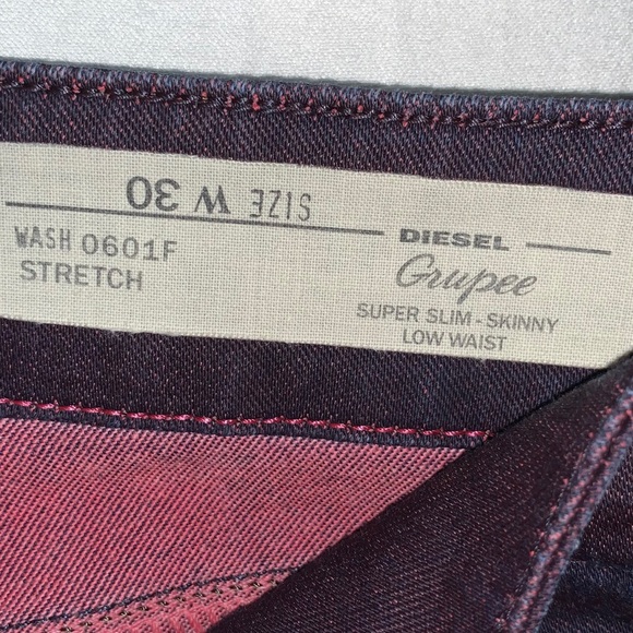Deep Purple Skinny Jeans Diesel - Picture 5 of 7